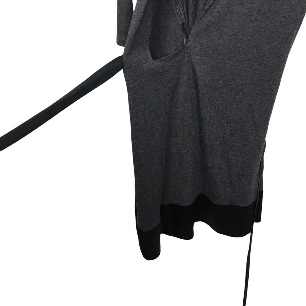 Simply Vera Wang Gray Wrap Dress Medium - Picture 8 of 10